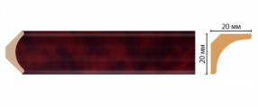 Плинтус потолочный DECOMASTER D133-62ДМ (20*20*2400мм)