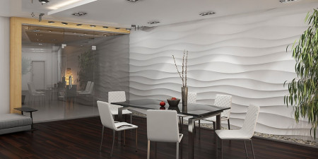 Гипсовая 3D панель ArtDeco Duna Horizontal