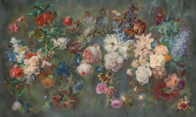 Живописный букет. Фреска из коллекции ALBA — Flora от La Stanza